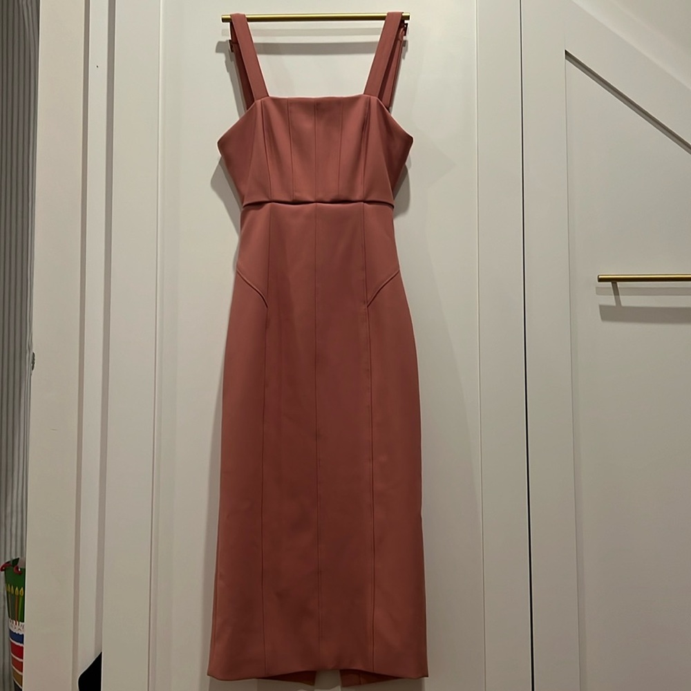 Coral colored dress